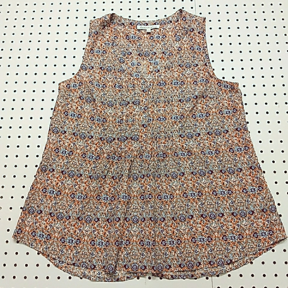 Daniel Rainn Sleeveless Blouse, Size Medium